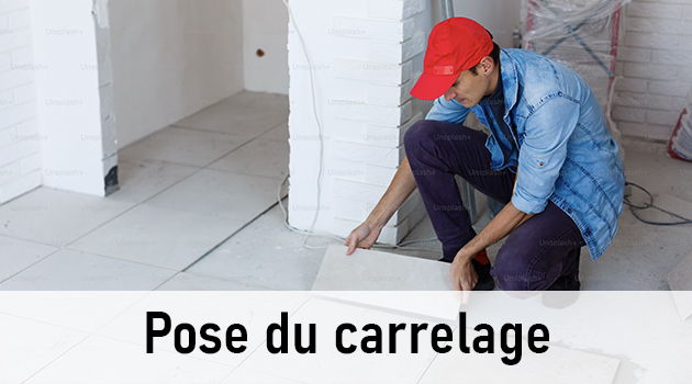 Pose du carrelage