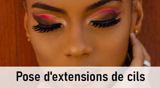 Pose d'extensions de cils